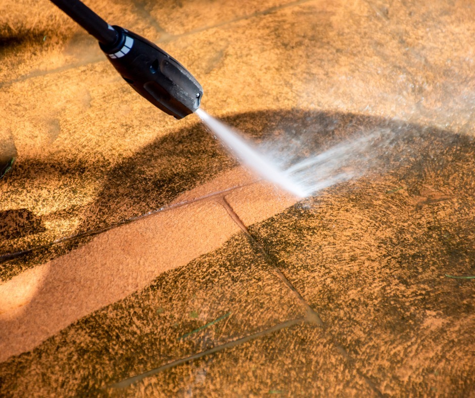power washing concrete